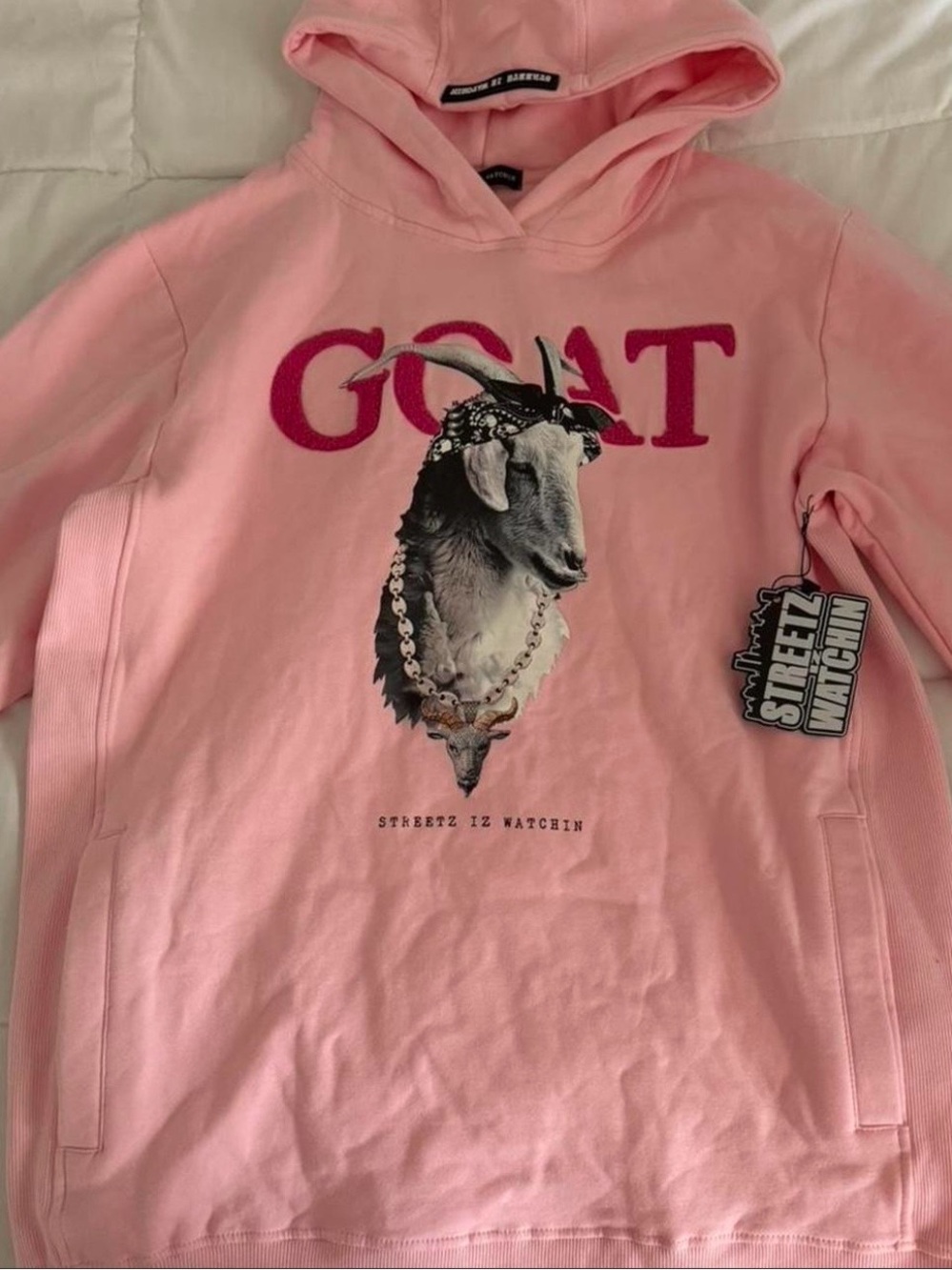 GOAT Graphic Pink Hoodie